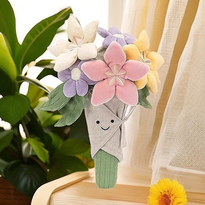 英国JC趣味花束手捧花毛绒玩具可爱玩偶公仔结婚订婚送礼