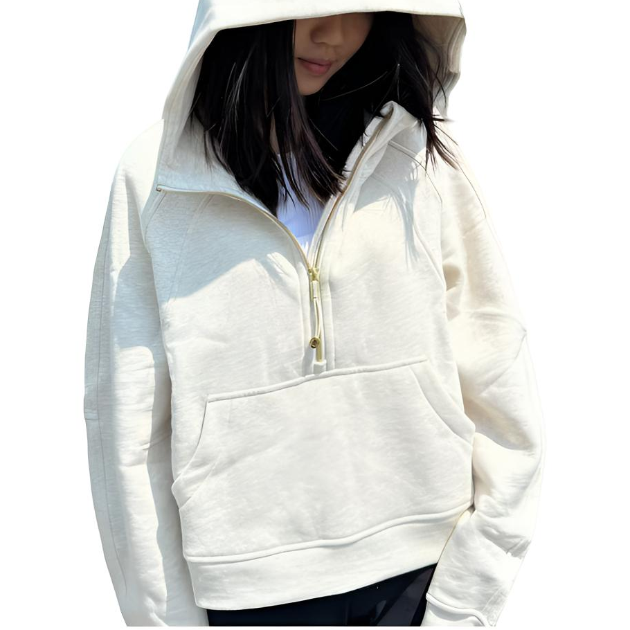 lululemon/露露乐蒙【新】Scuba Oversized H-Z 宽松半拉链连帽衫