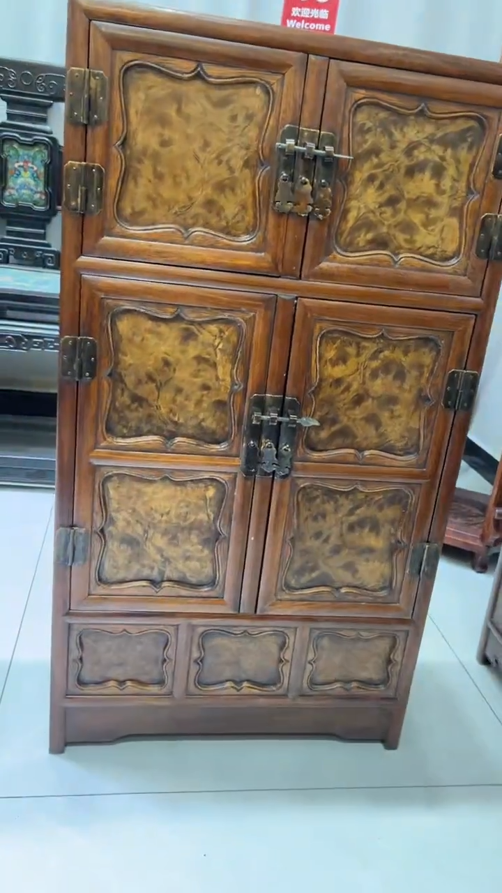 【闪购商品】木嵌金丝楠顶箱柜