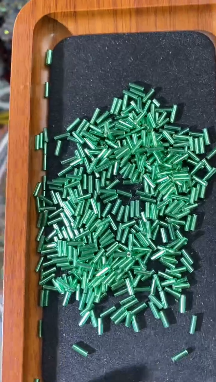玻璃A99管珠2.0绿色100克