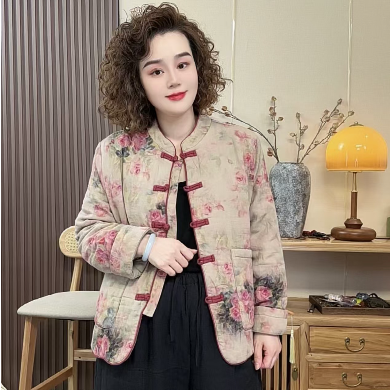 耐磨女常规款不起球做旧棉服棉衣ins上衣网红提花