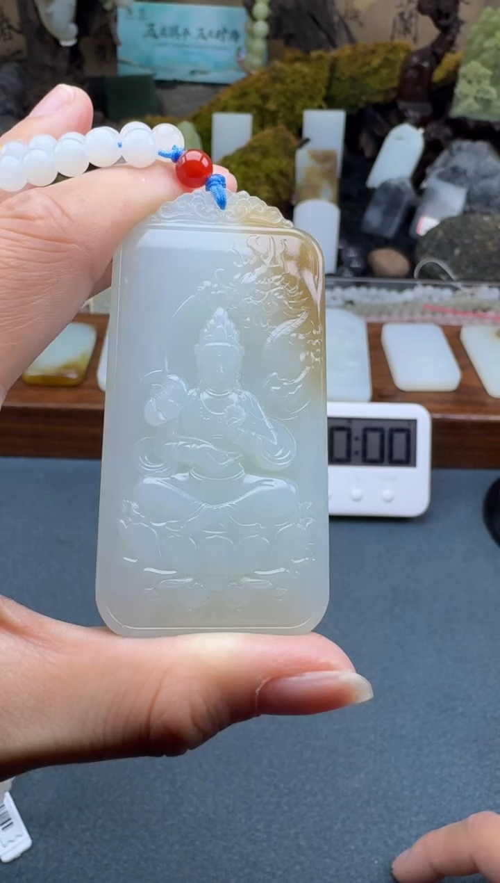 【闪购商品】和田玉颈饰未镶嵌开心