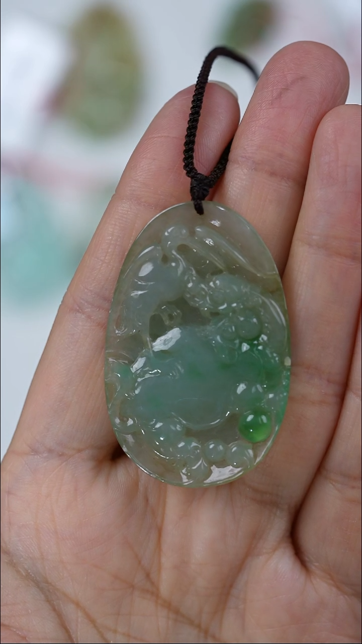 颈饰未镶嵌翡翠用****8未镶嵌纯天然翡翠挂件