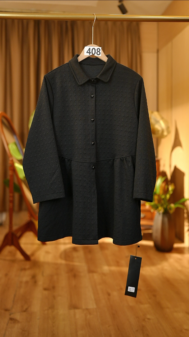 中长款衬衫外套女秋装2025年新款欧货薄款高级感轻奢上衣洋气408