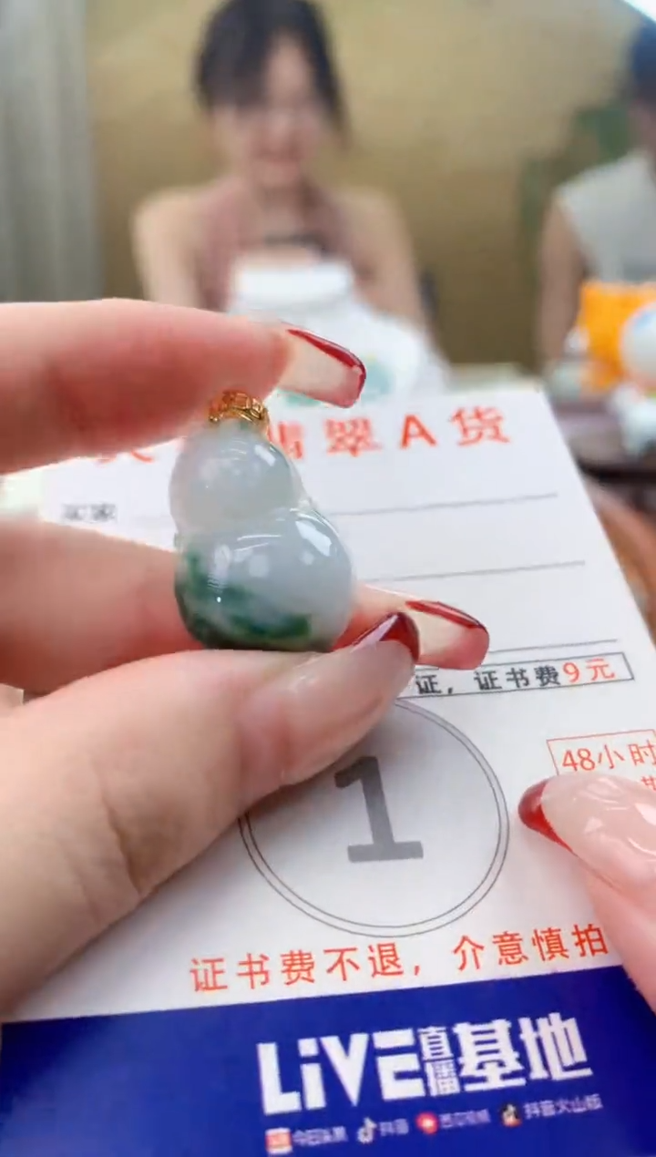 颈饰未镶嵌翡翠天然A货翡翠挂件