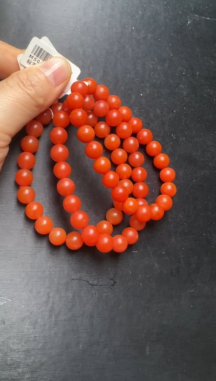 未镶嵌手串南红玛瑙南红手串9m+  多样性发一  M50025X 
