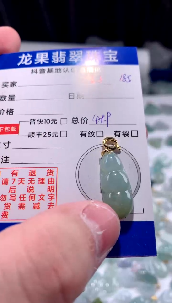 【闪购商品】翡翠颈饰未镶嵌豆子185