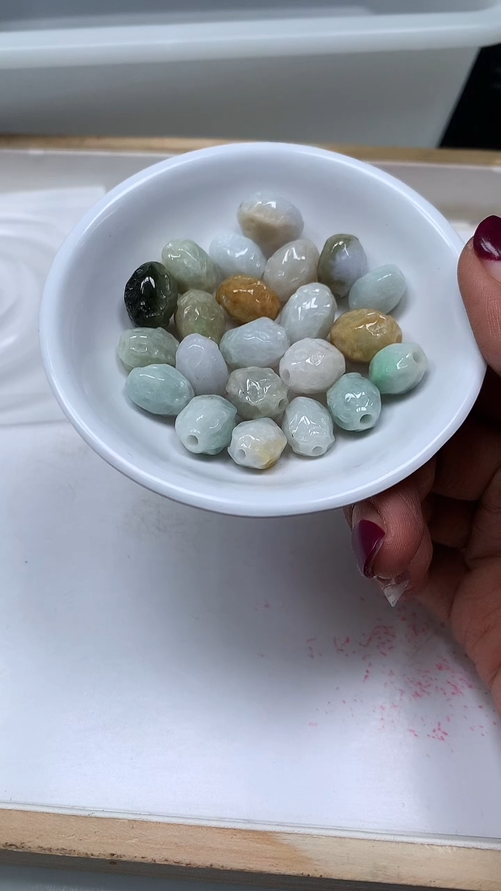 未镶嵌翡翠手饰A2038 翡翠 白菜2个7元