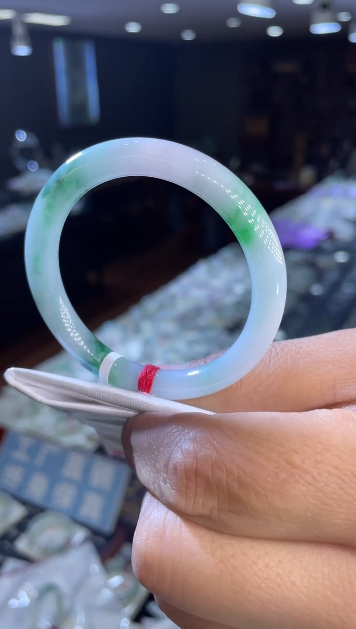 未镶嵌手镯翡翠圆条50-51