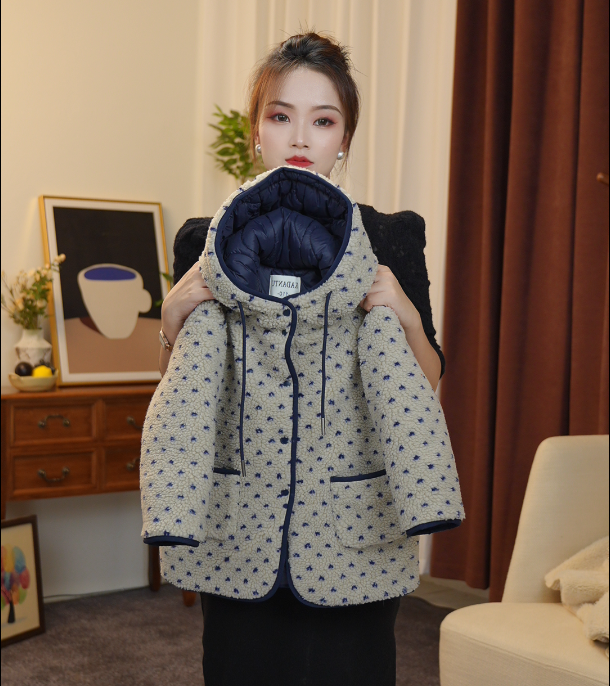 【晶晶】女童糕羔绒棉服冬装2025儿童秋冬季加厚棉袄小女孩外套