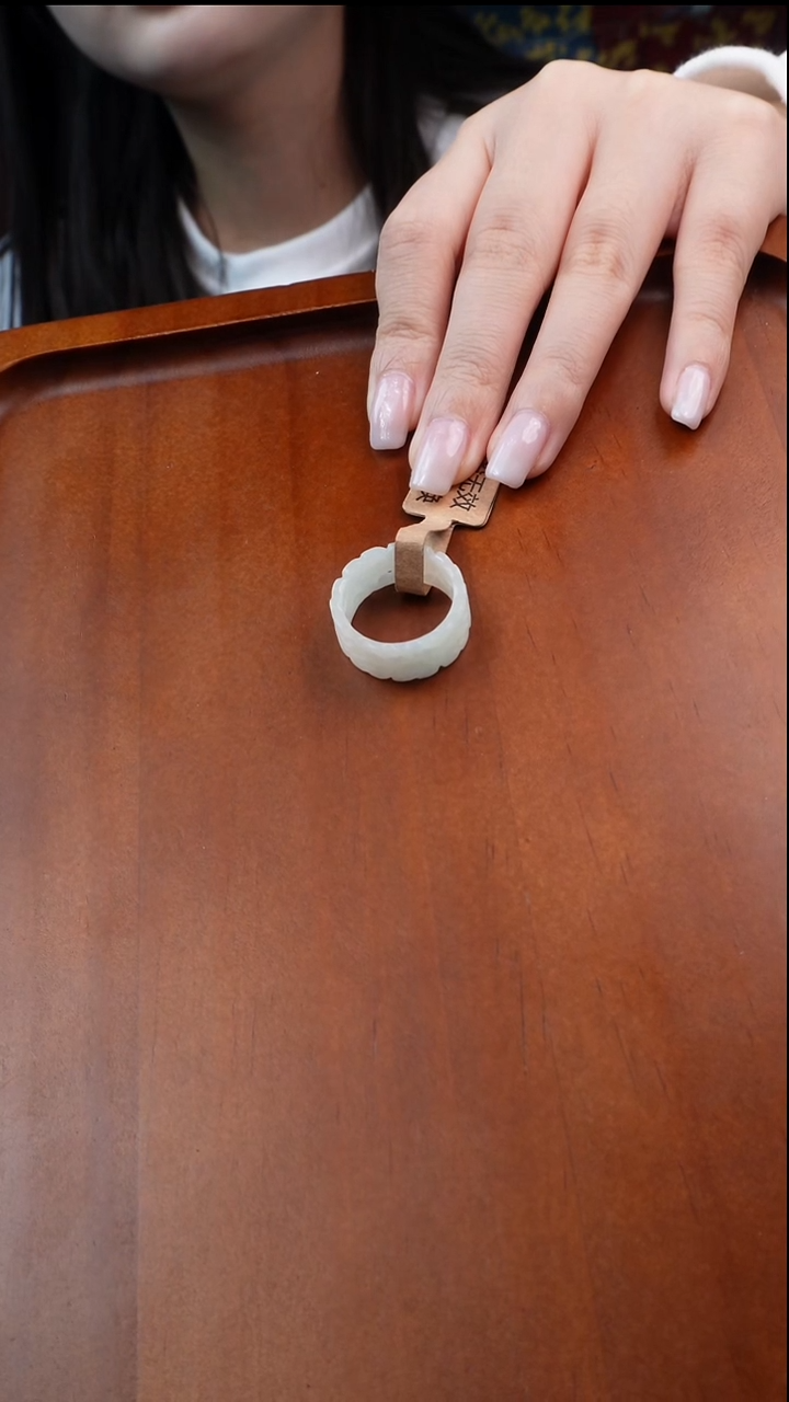 未镶嵌戒指和田玉奶**丁1-19.1