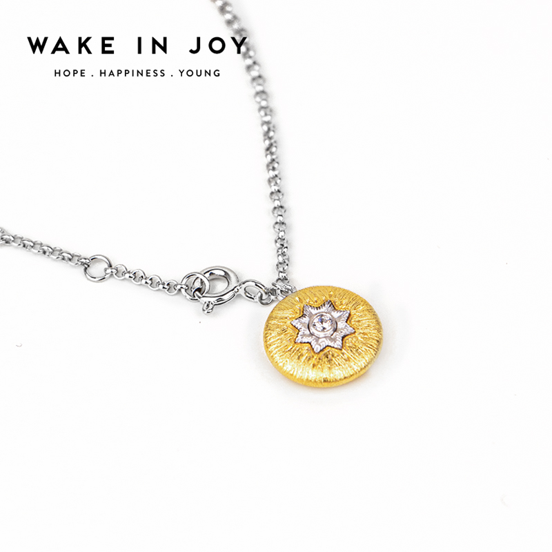 925银合成锆石手链 Wakeinjoy金色八芒星复古手饰小众轻奢饰品