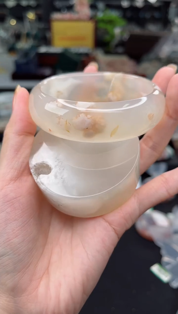 【闪购商品】石英质玉手镯未镶嵌62圈口（赠品镯心）6572544