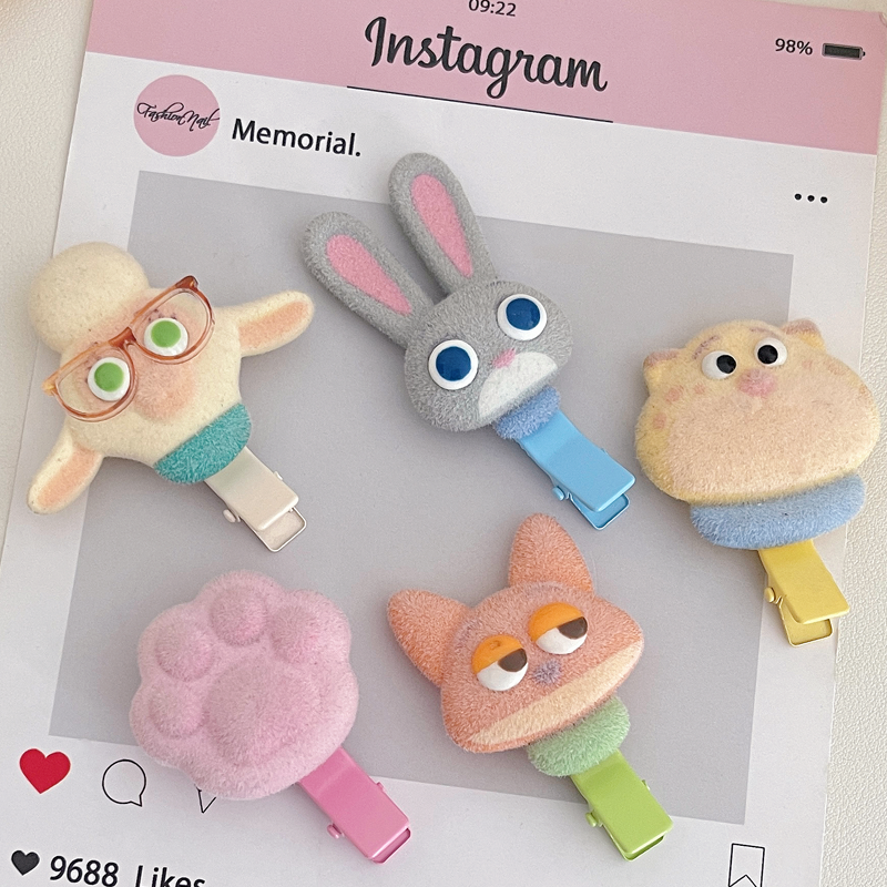 疯狂动物城爪爪系列绒绒发夹（款式随机）