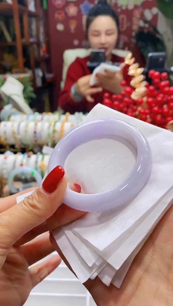 【闪购商品】翡翠手镯未镶嵌40圈口5455/12.6*7.5