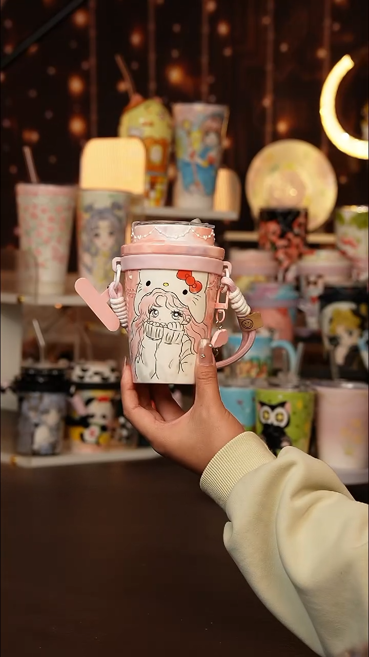 (玉泥）景德镇手工手绘文创陶瓷杯