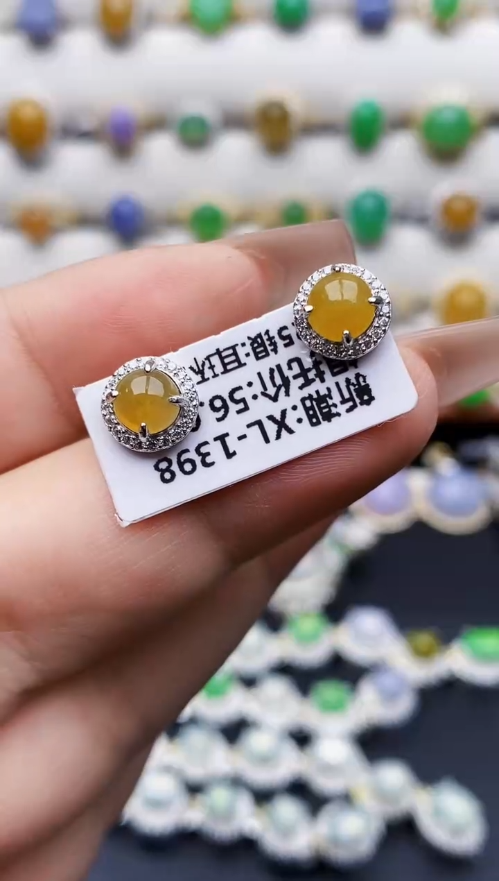 银S925镶嵌戒指翡翠1347