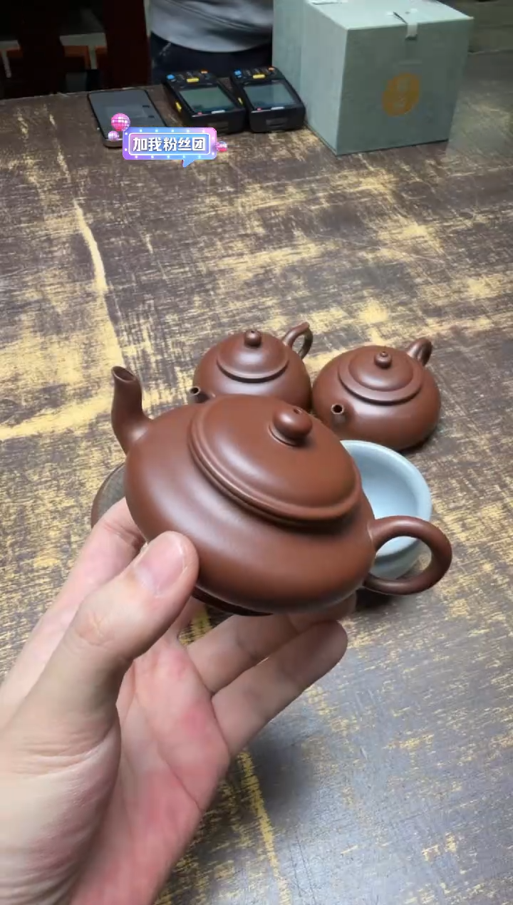 简*～（预售）汤华刚 紫泥 虚扁壶