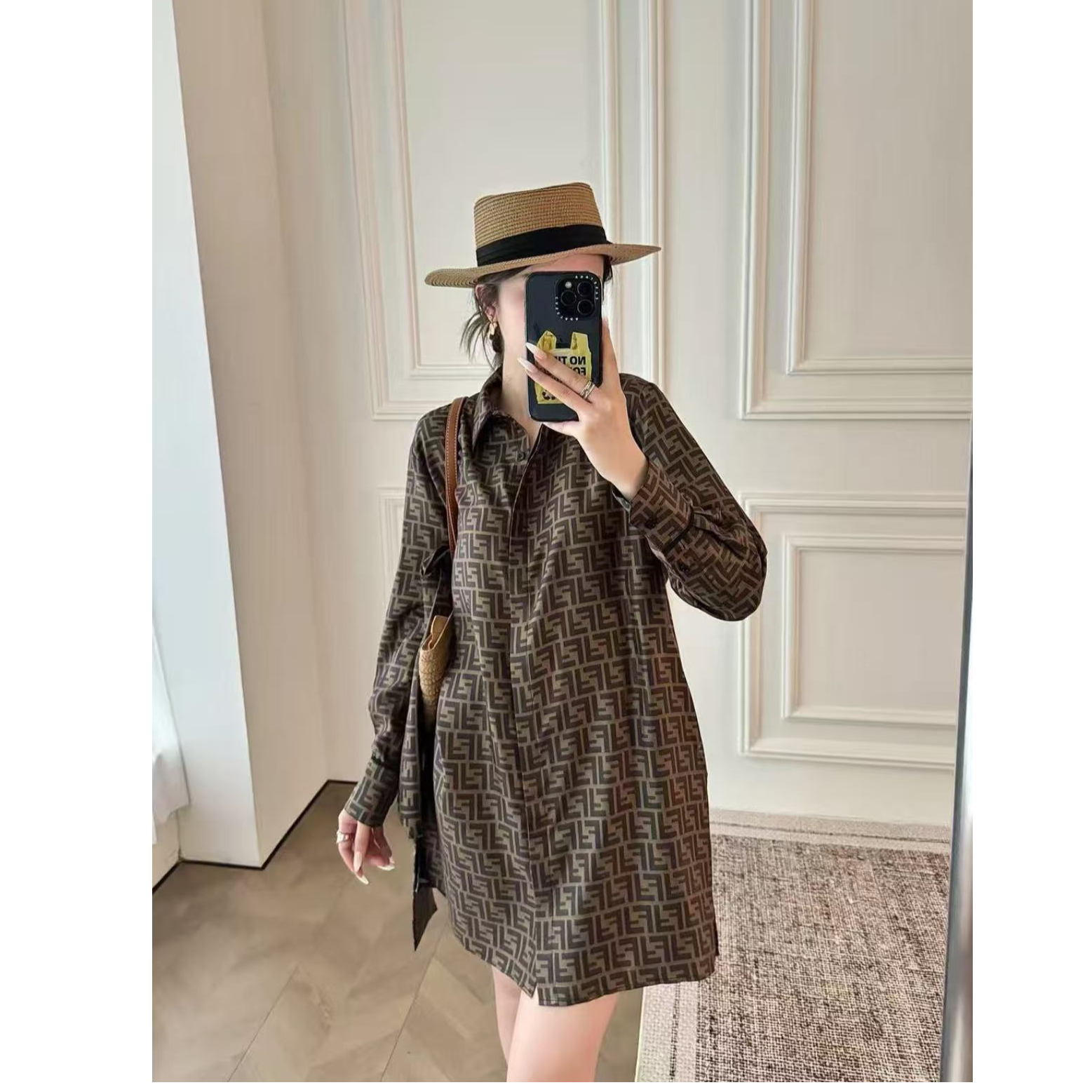 99新 FENDI/芬迪 双双臻选/cc00224/芬迪衬衫/36码