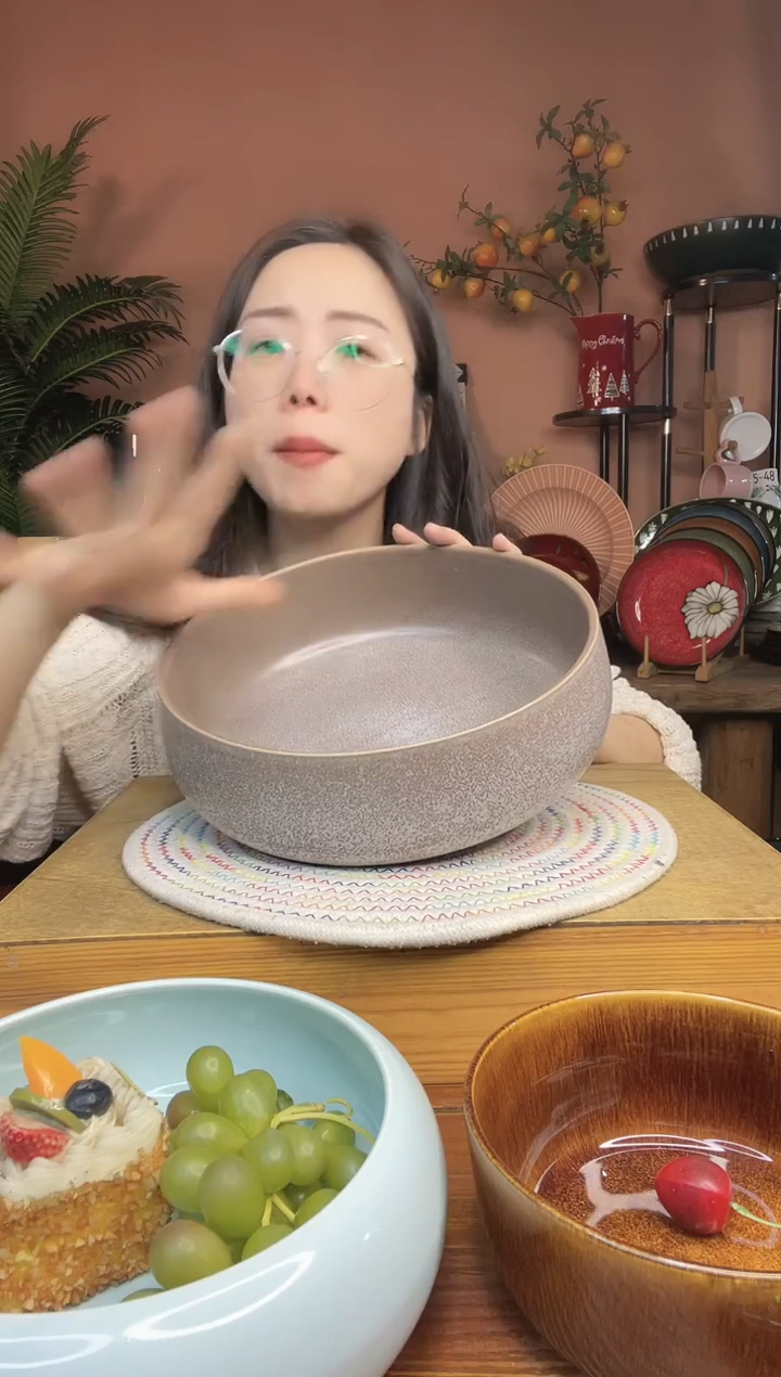 陶瓷10.5英寸大啵啵碗 微瑕疵