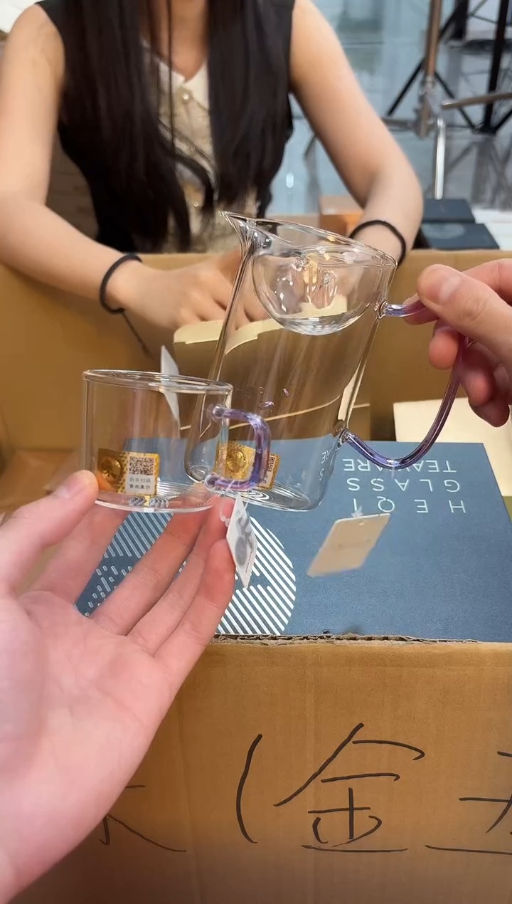 禾器沁润茶海浅紫色+禾器清尚杯浅紫2个