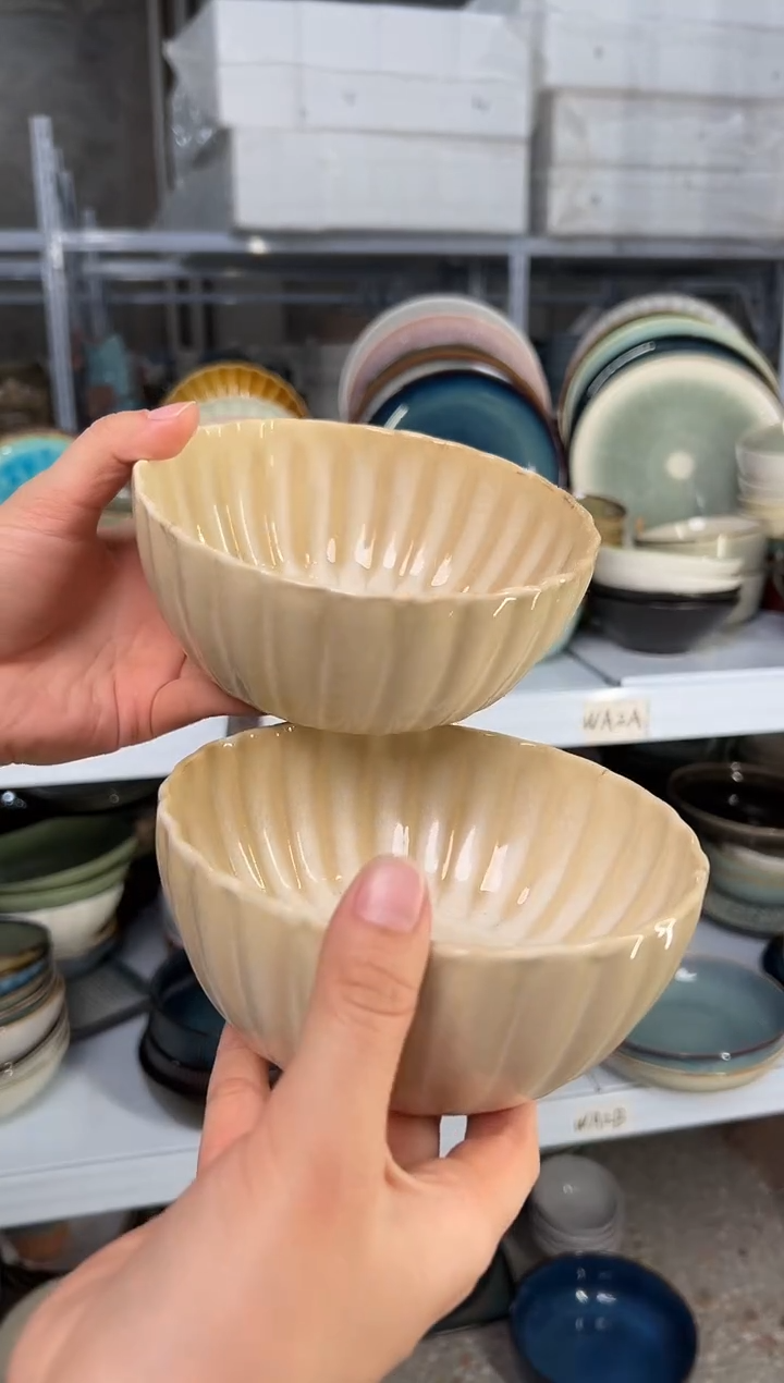 陶瓷外贸尾货瑕疵满20包邮X2米饭碗J5A