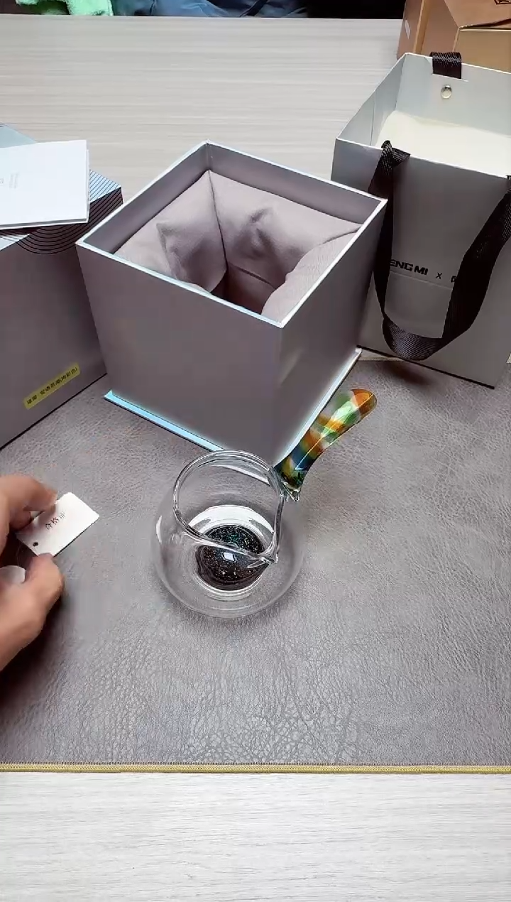 【闪购商品】风谜茶周边茶道用品#璀璨安语炫彩侧把茶海