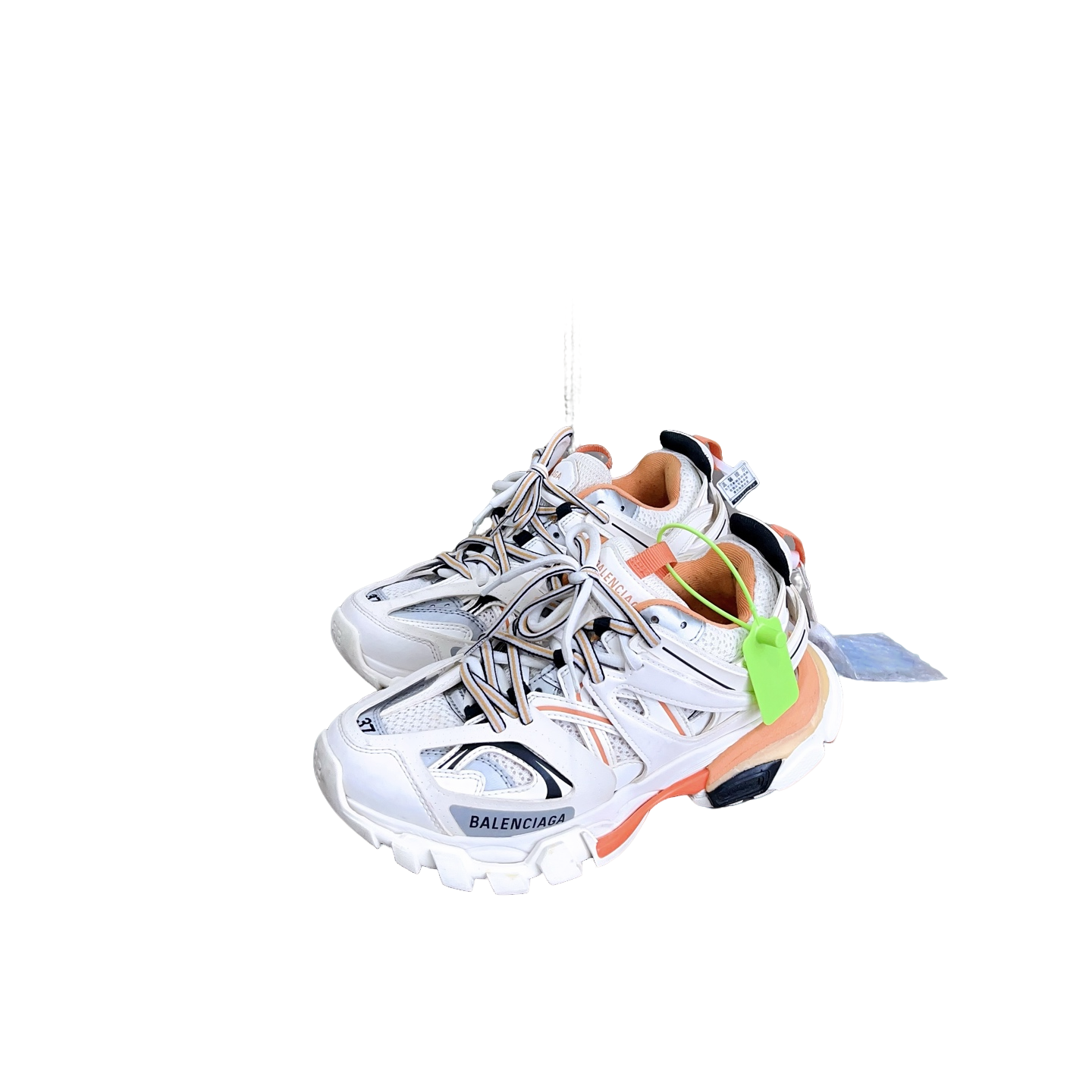 95新 Balenciaga/巴黎世家 Track白橙 37码 d6006