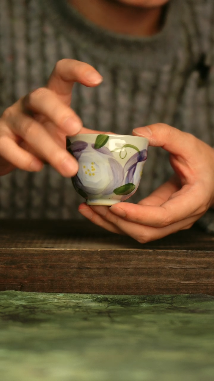 瓷器青诗集手工手绘瓷器