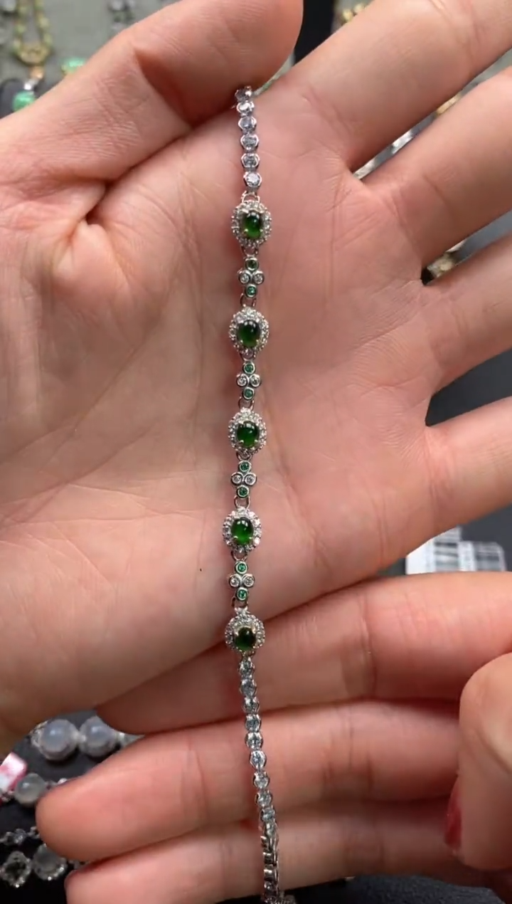 【闪购商品】翡翠戒指银S925镶嵌1111111111     1