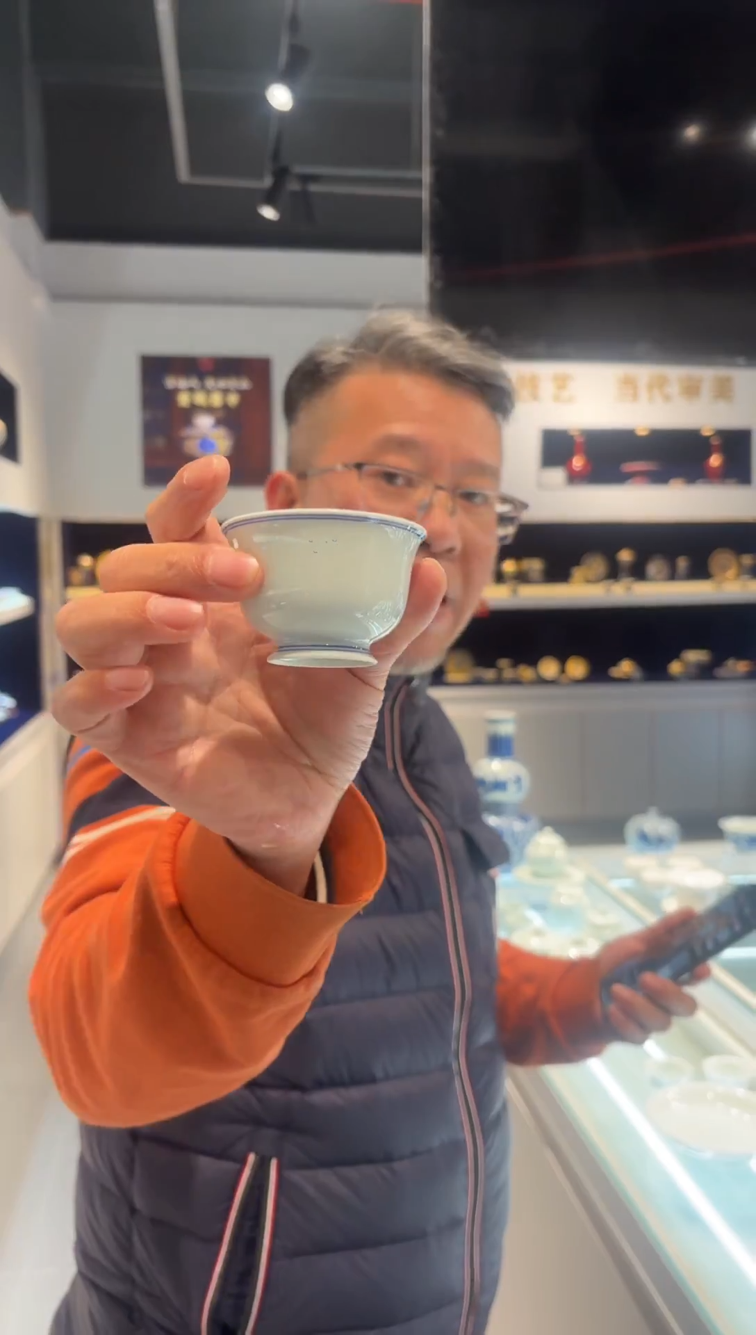 堂钟正窑陶瓷杯子