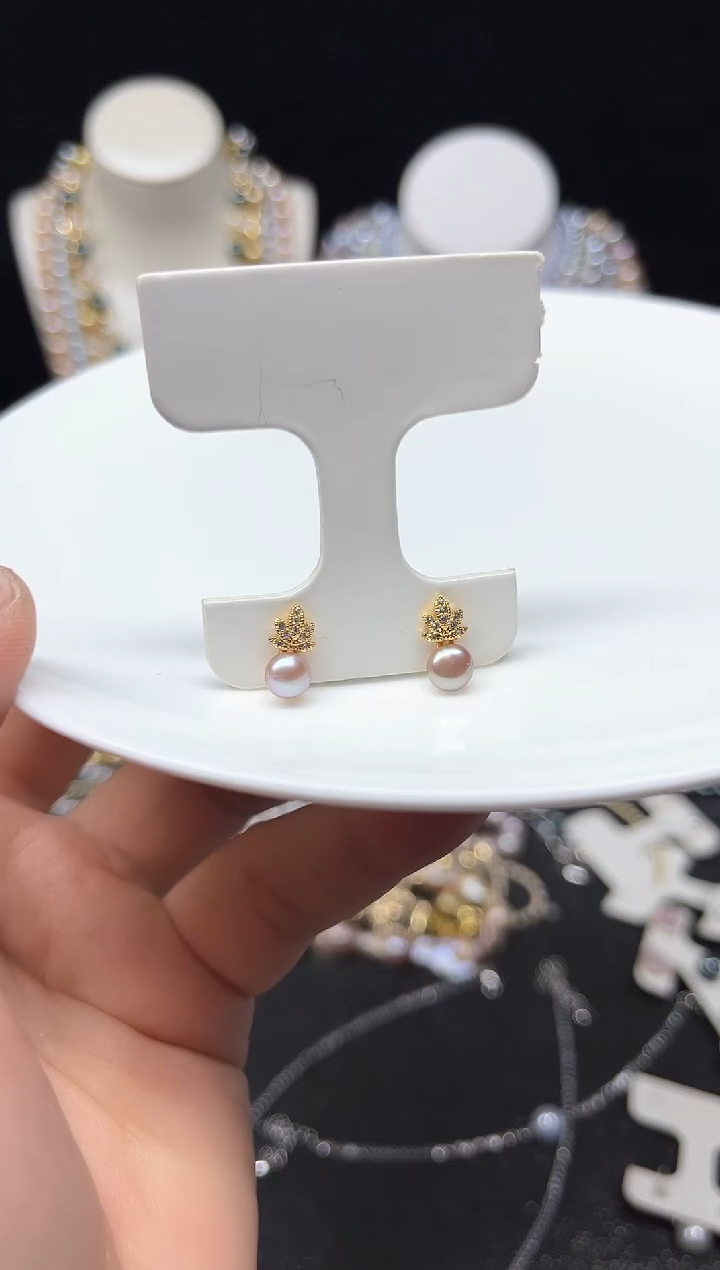 【闪购商品】淡水珍珠耳饰未镶嵌多人