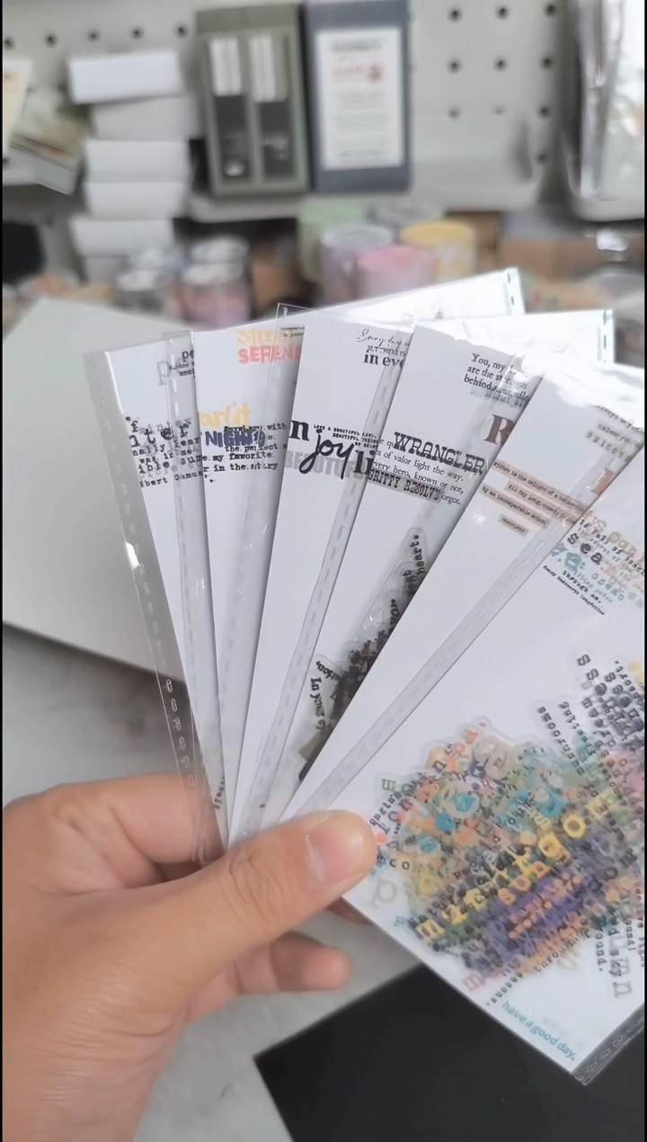 1-12 文字的狂想贴纸 6款