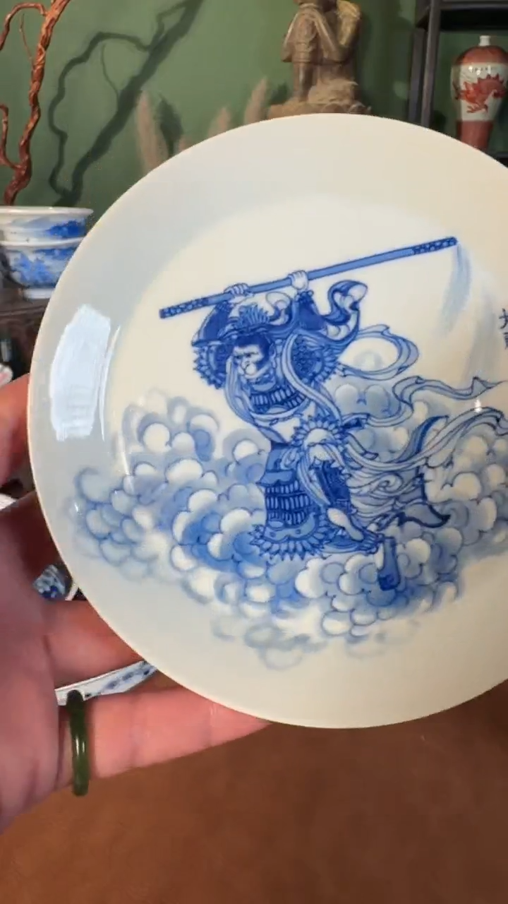 杯子陶景德镇手工手绘柴窑茶具U176