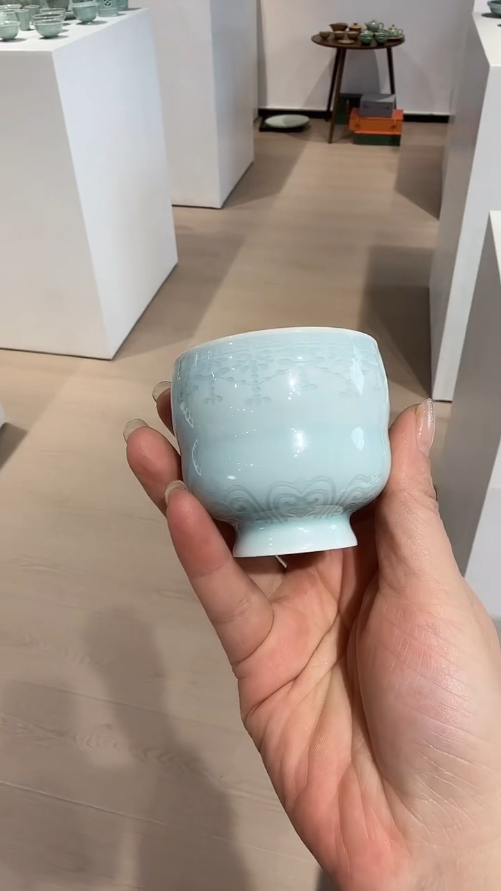 青瓷手工茶器包邮