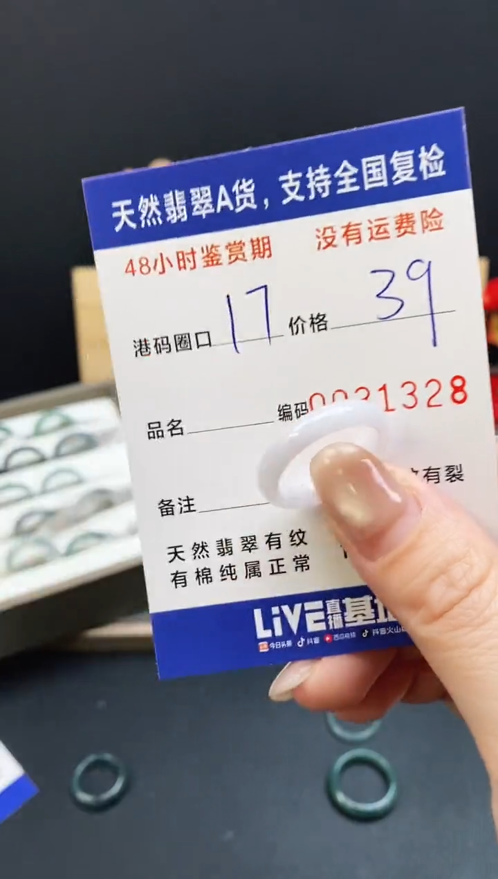未镶嵌翡翠耳饰1328