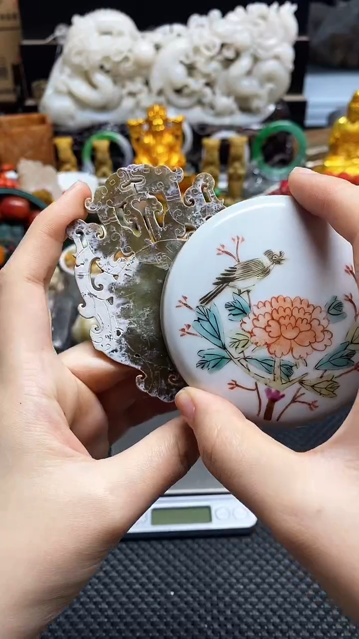 【闪购商品】瓷片瓷片瓷器 摆件1个