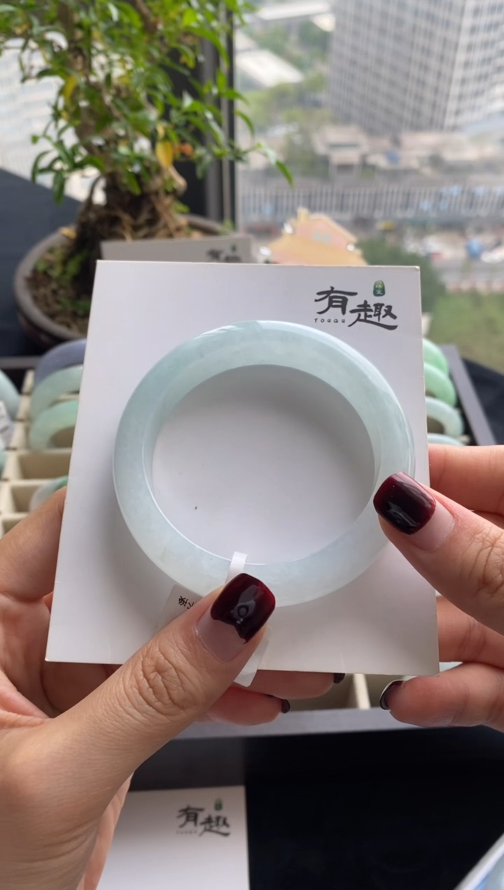 【闪购商品】翡翠未镶嵌手镯55正圈
