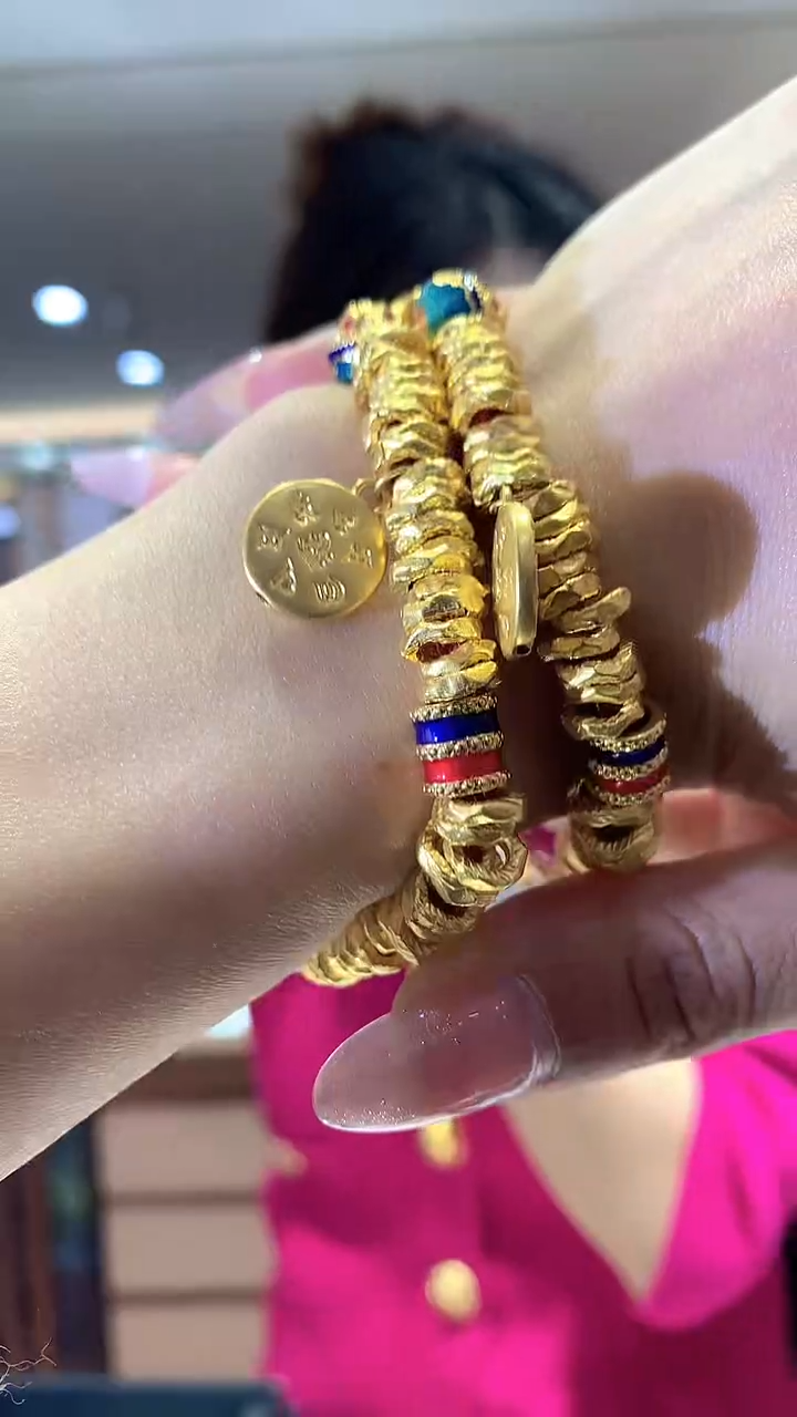 【闪购商品】定制足金手饰手绳多样性发一   