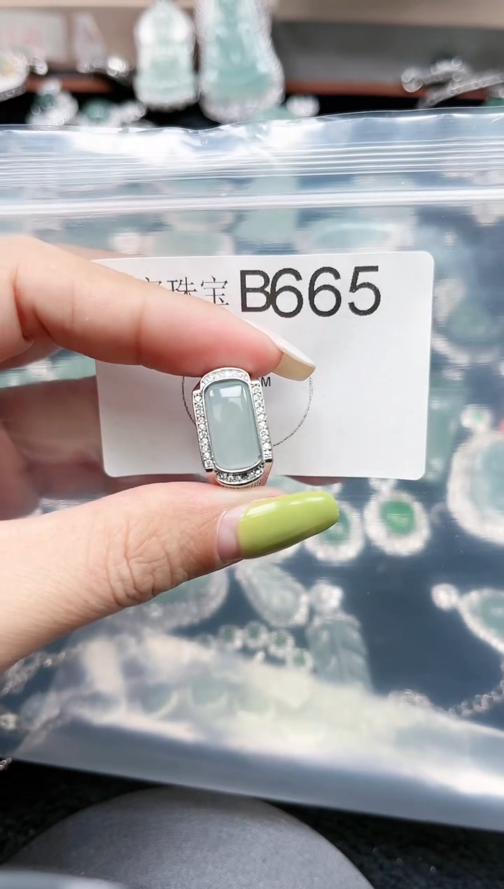 【闪购商品】翡翠颈饰未镶嵌赠皮绳665