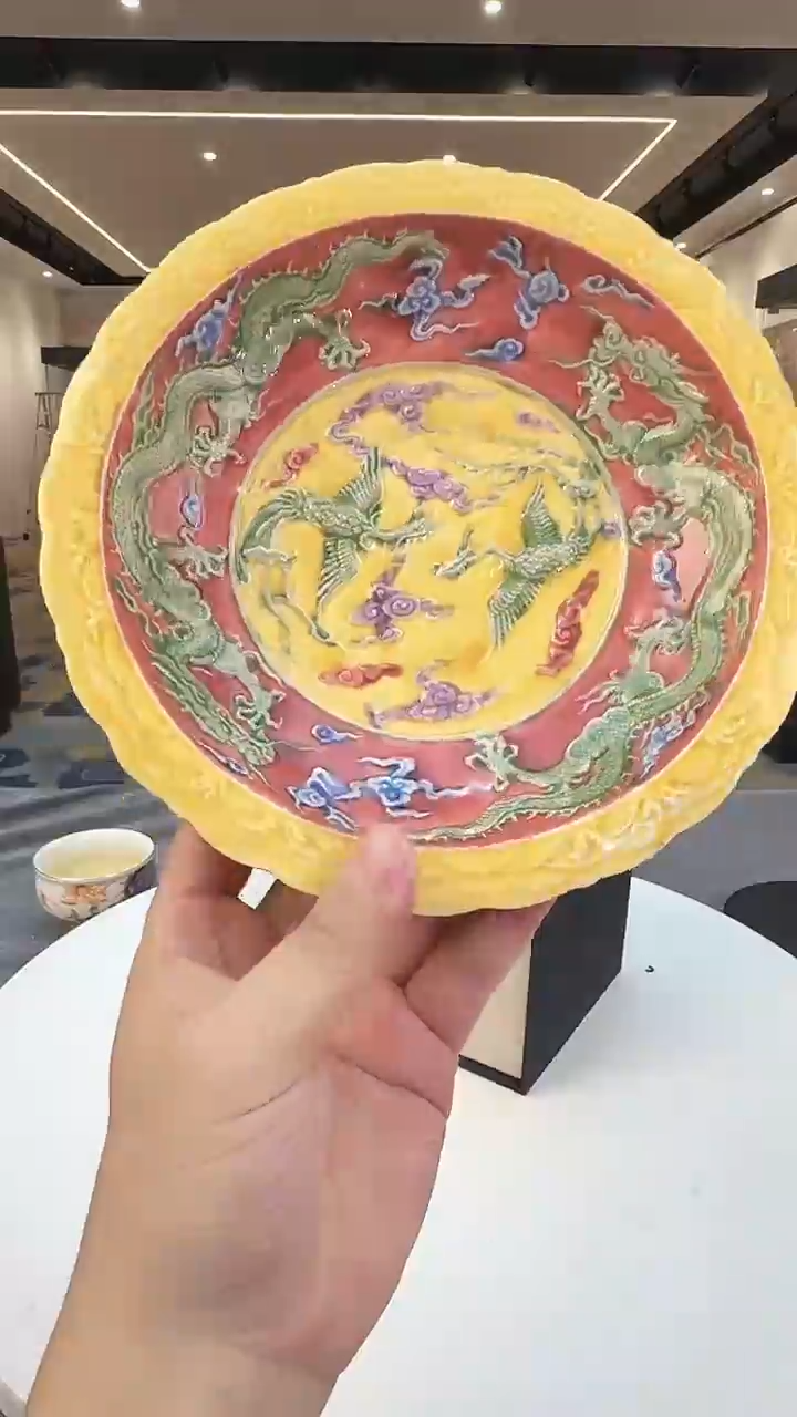 瓷片景德镇陶瓷摆件N12