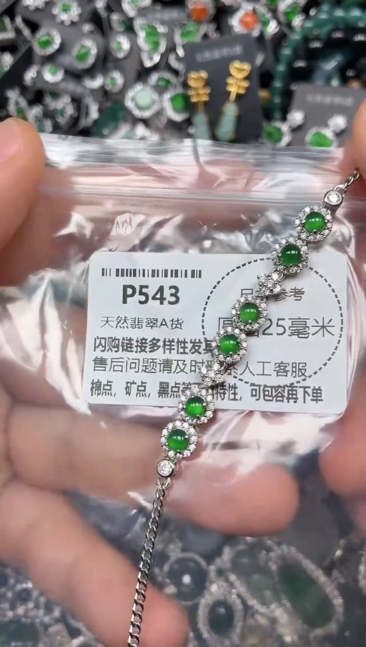 颈饰未镶嵌翡翠P543手链