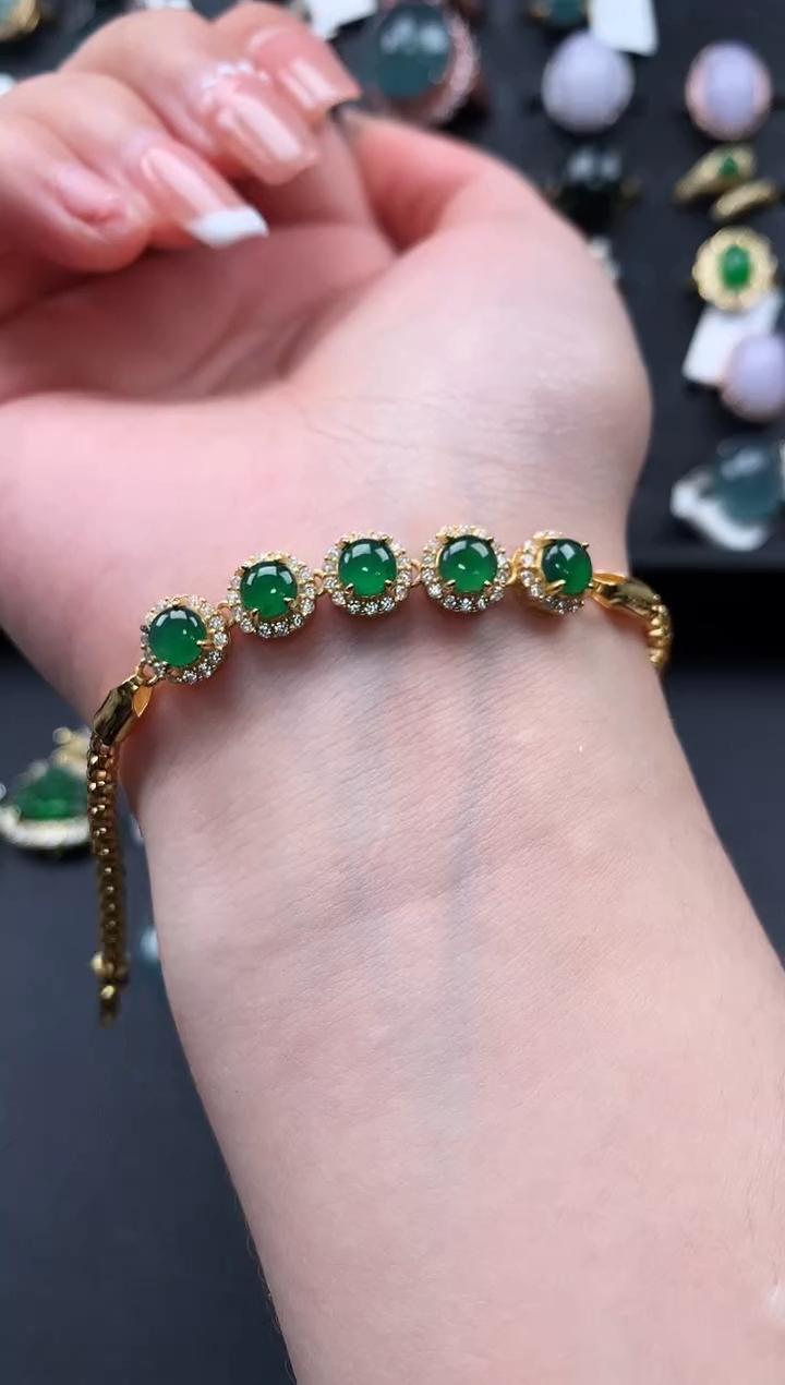 【闪购商品】翡翠戒指银S925镶嵌51415