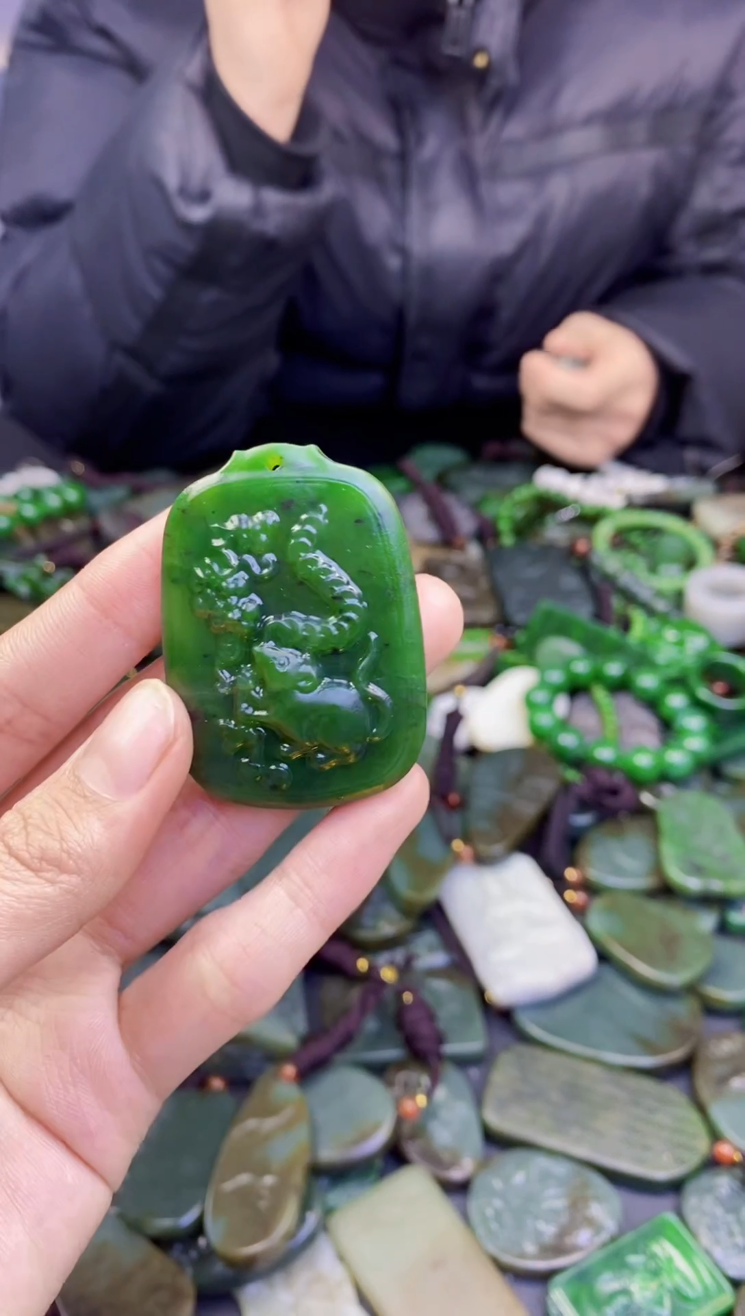 颈饰未镶嵌和田玉博*1