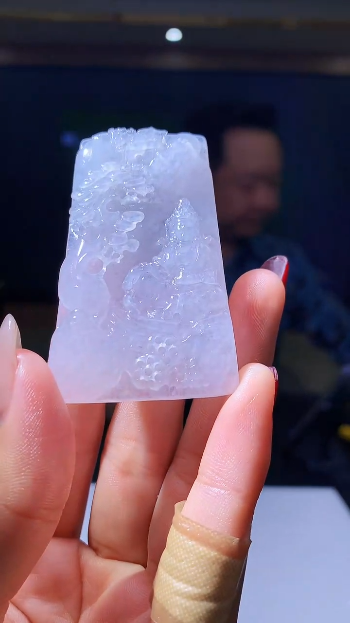 【闪购商品】定制翡翠未镶嵌1034hm-毛货挂件89