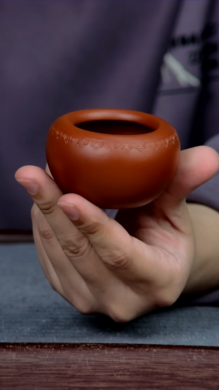 紫砂花盆4*3.5内径紫砂花盆