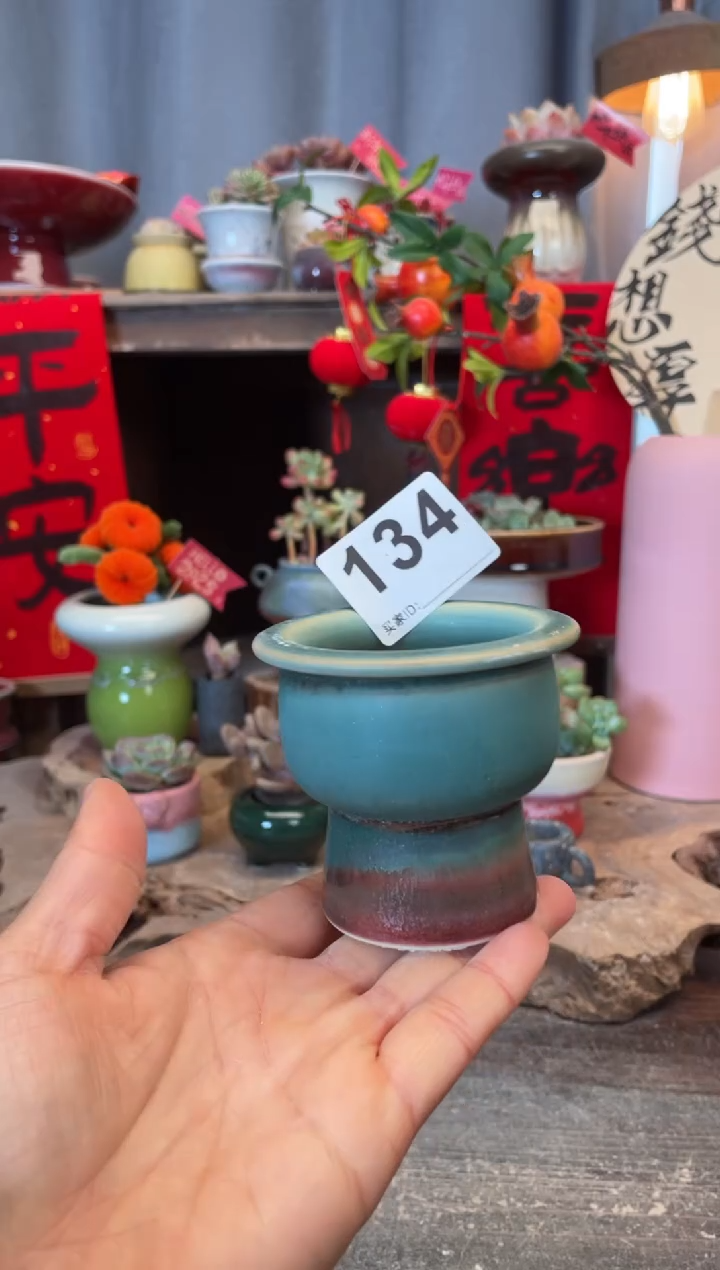 【闪购商品】摆件134知木小芳花盆