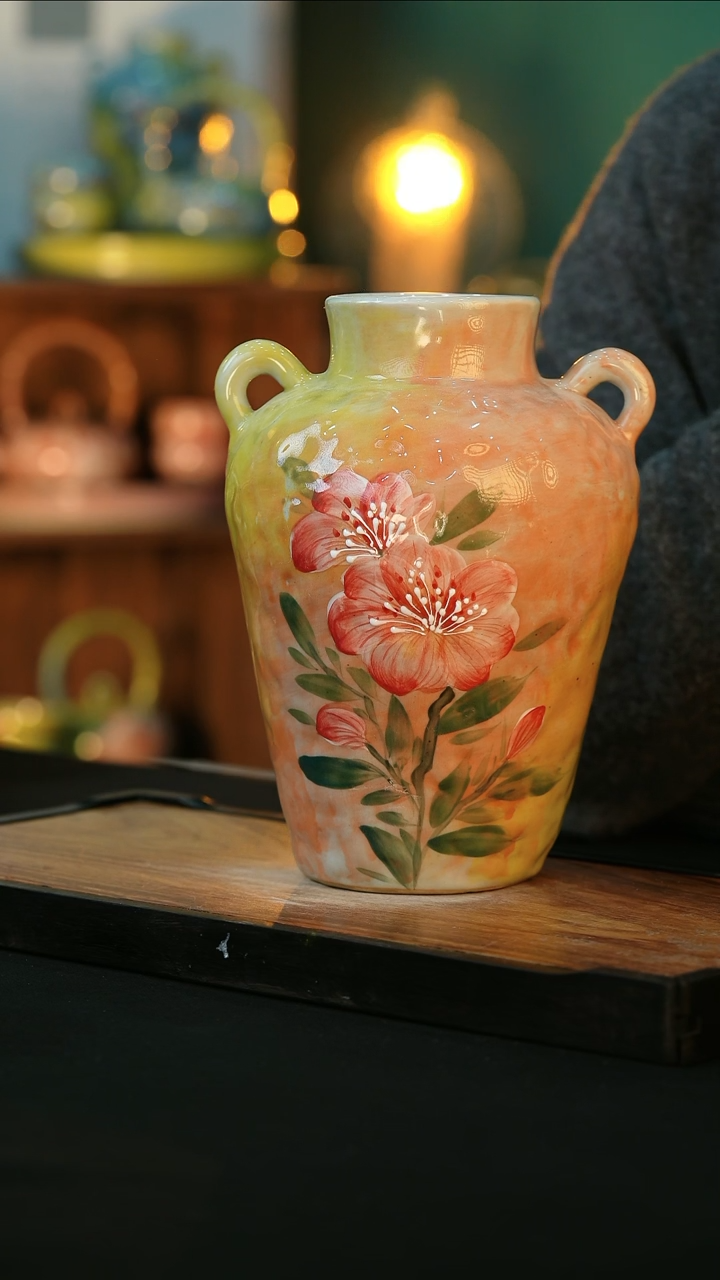 【闪购商品】杯手绘心瓷陶瓷浮力