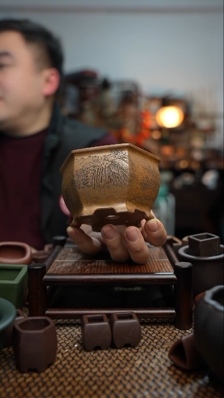 【闪购商品】紫砂花盆長木軒精品紫砂