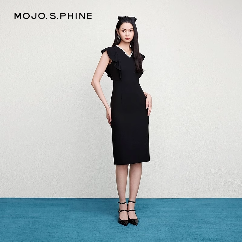 MOJO.S.PHINE~新款醋酸气质连衣裙/MOFB03WOP034B11/zb